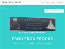 Tablet Screenshot of froufroufrocks.com